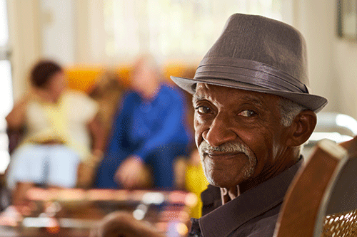 patient looks at camera while considering if medicare pays for hospice care