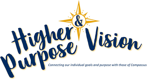 compassus logo with higher purpose and vision