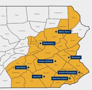 Pennsylvania Coverage Map
