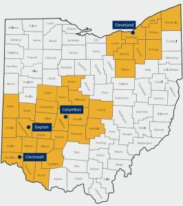 Ohio service area map