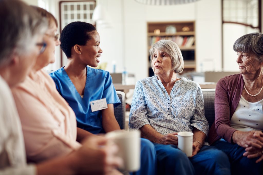 Group of women sitting and talking