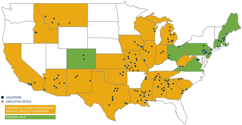 Compassus Living Foundation Map